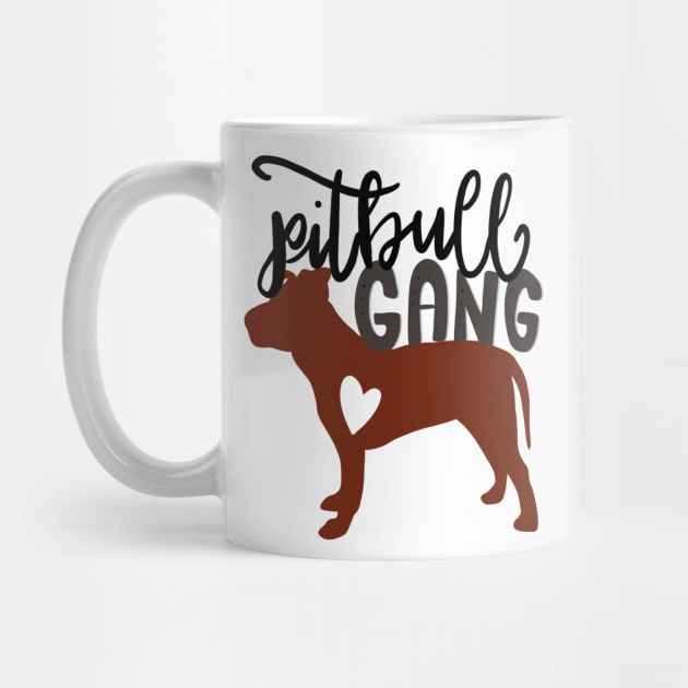 Pitbull Gang Pitbull Lover Dog Mom Dad by PhantomDesign